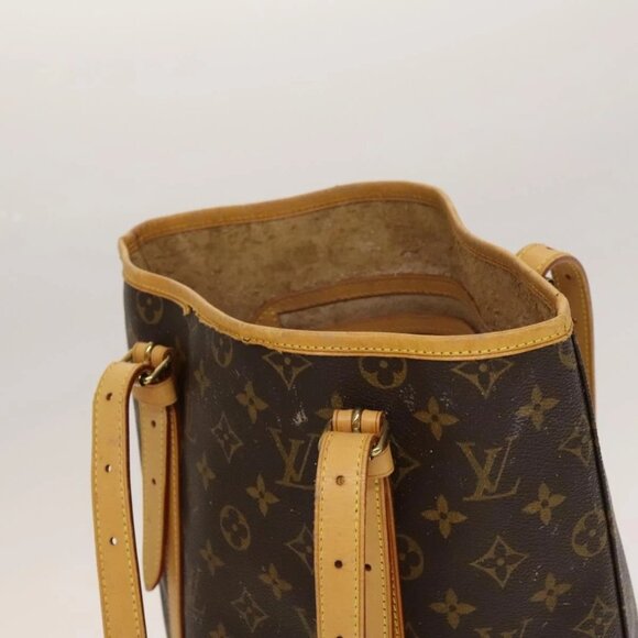 LOUIS VUITTON Monogram Bucket GM Shoulder Bag LV Auth - Picture 10 of 16